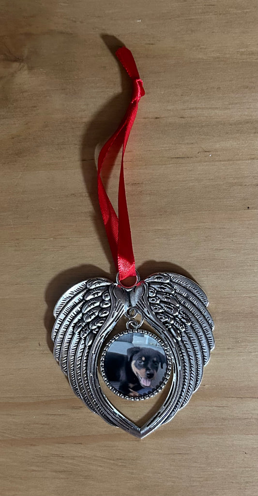 Personalised Angel Wing Ornament